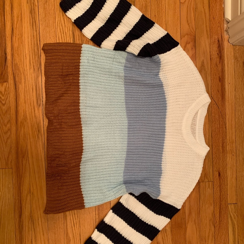 Lightweight Oversized Striped Sweater